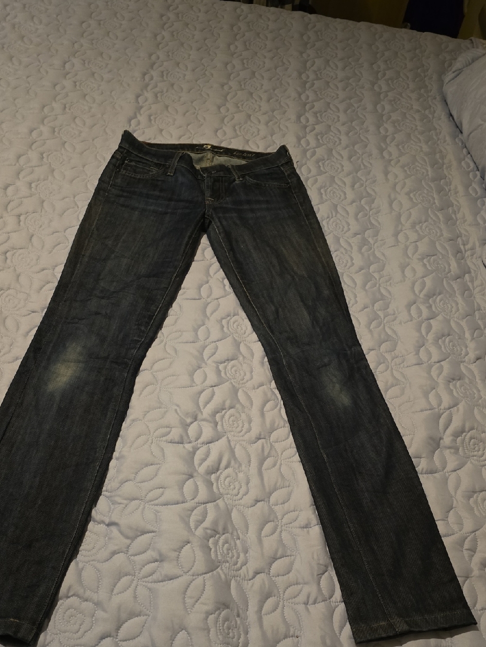7 For All Mankind Dark Blue Bootcut Jeans